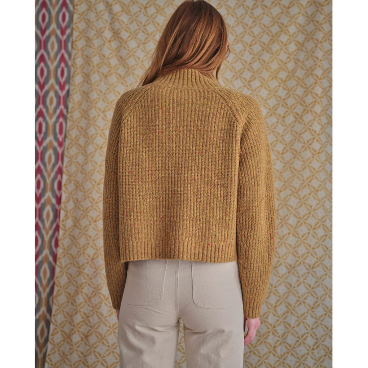 Mollusk's Eco-friendly sweater for women in yellow