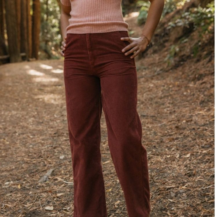 Women's Corduroy Pants in Mulberry by Mollusk 