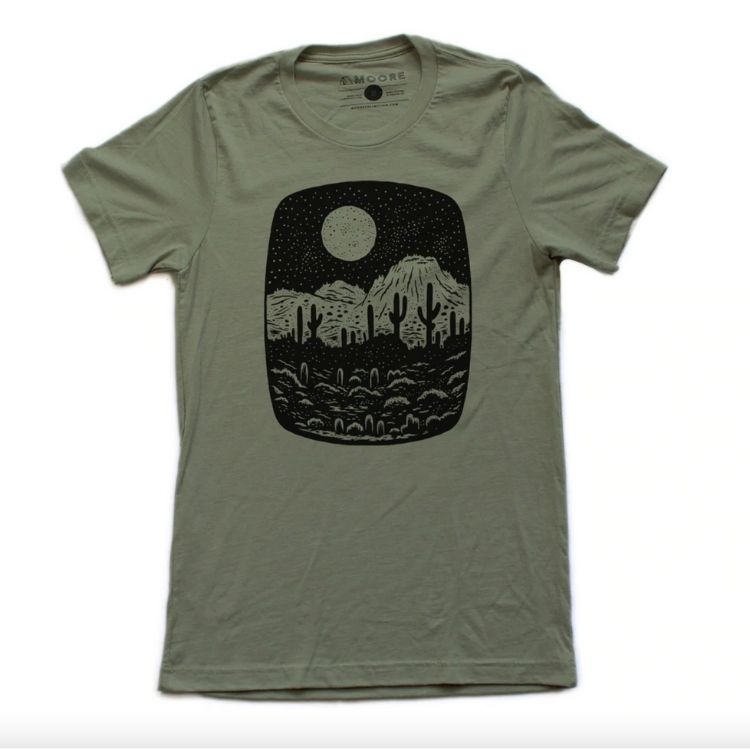 Olive Green Night Butte Tee 