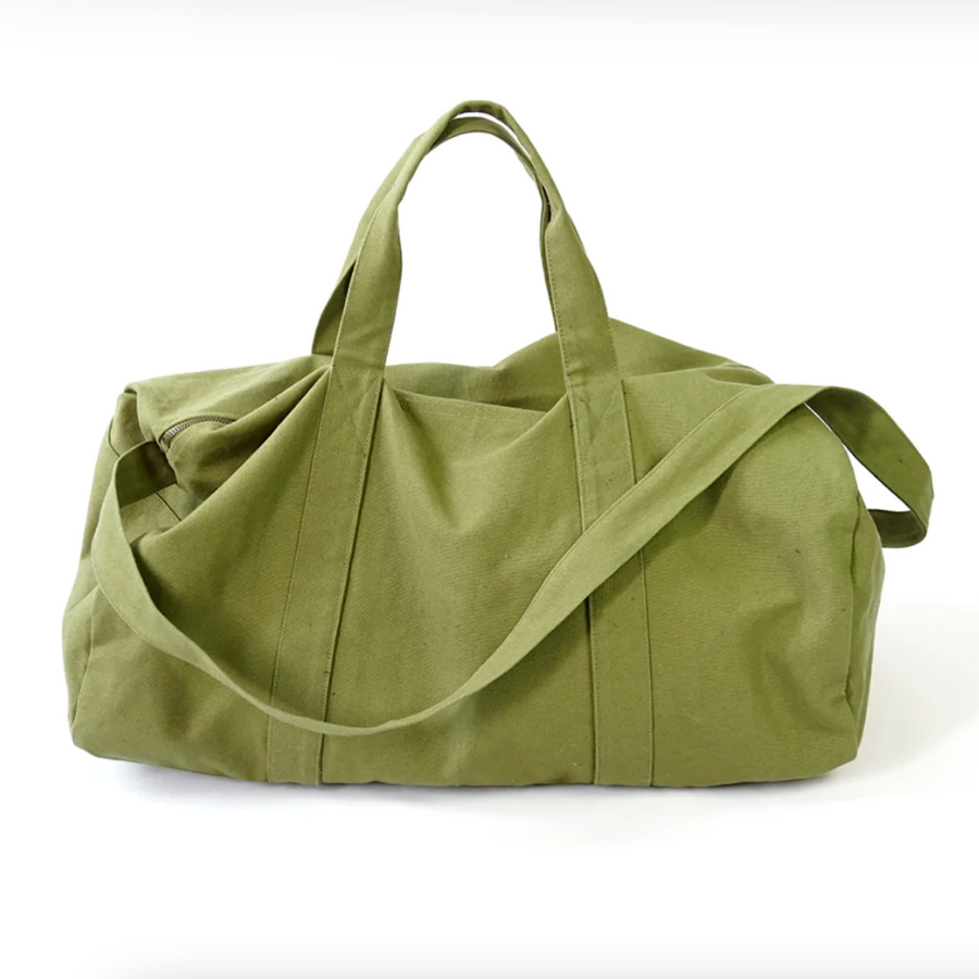 Eco Friendly Olive Duffel Bag