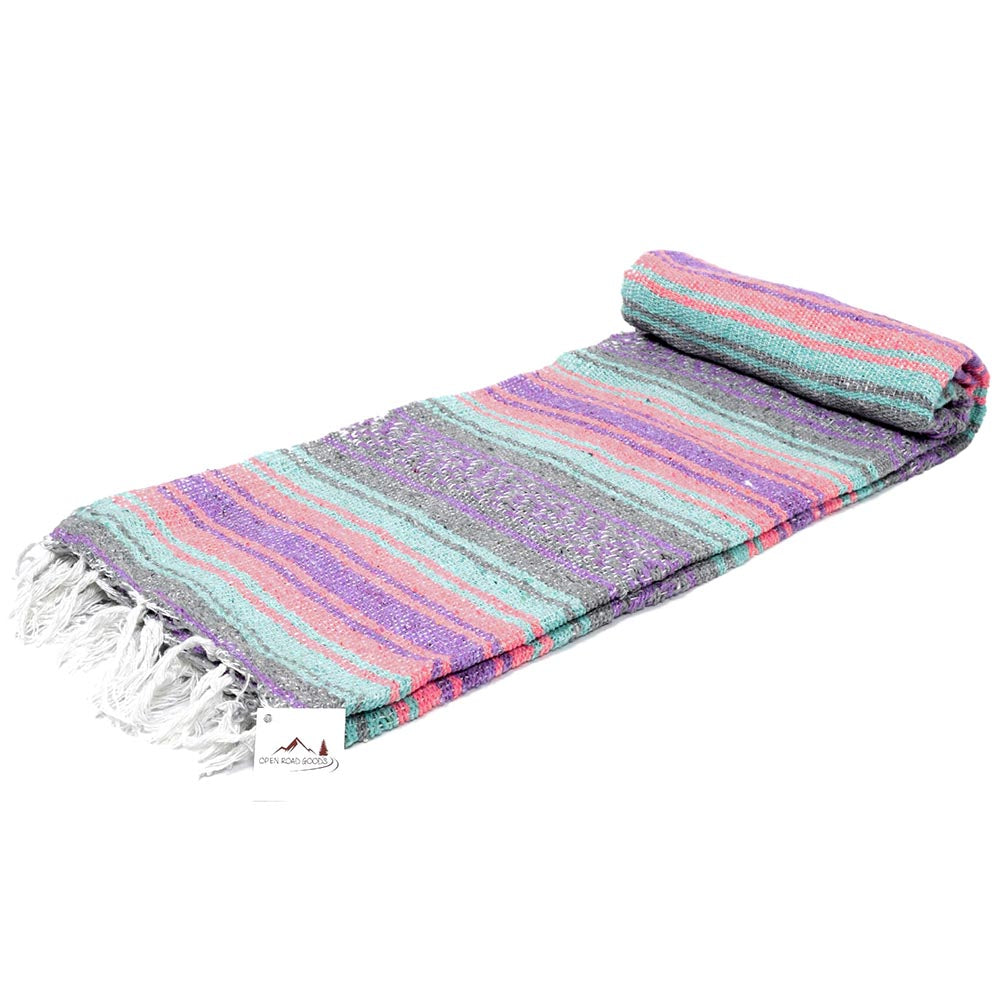 pastel Mexican Blanket from Mexico