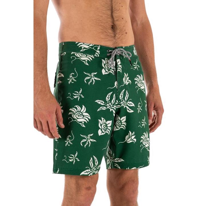 Men's Green Floral Shorts