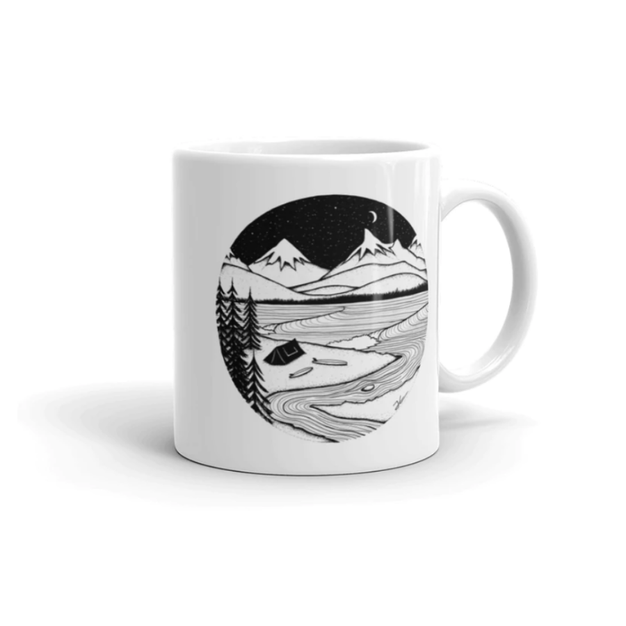 Home Is Where You Pitch It Mug by Jonas Claesson 