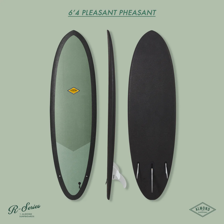 Almond Surfboards: Pleasant Pheasant 6'4 - Sage (NEW)