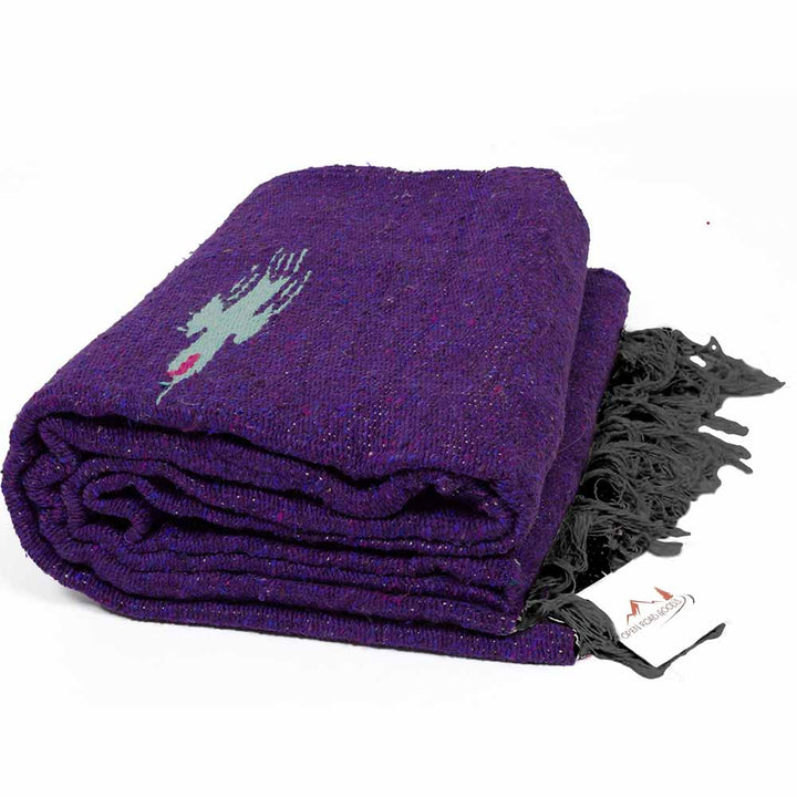 purple yoga blanket