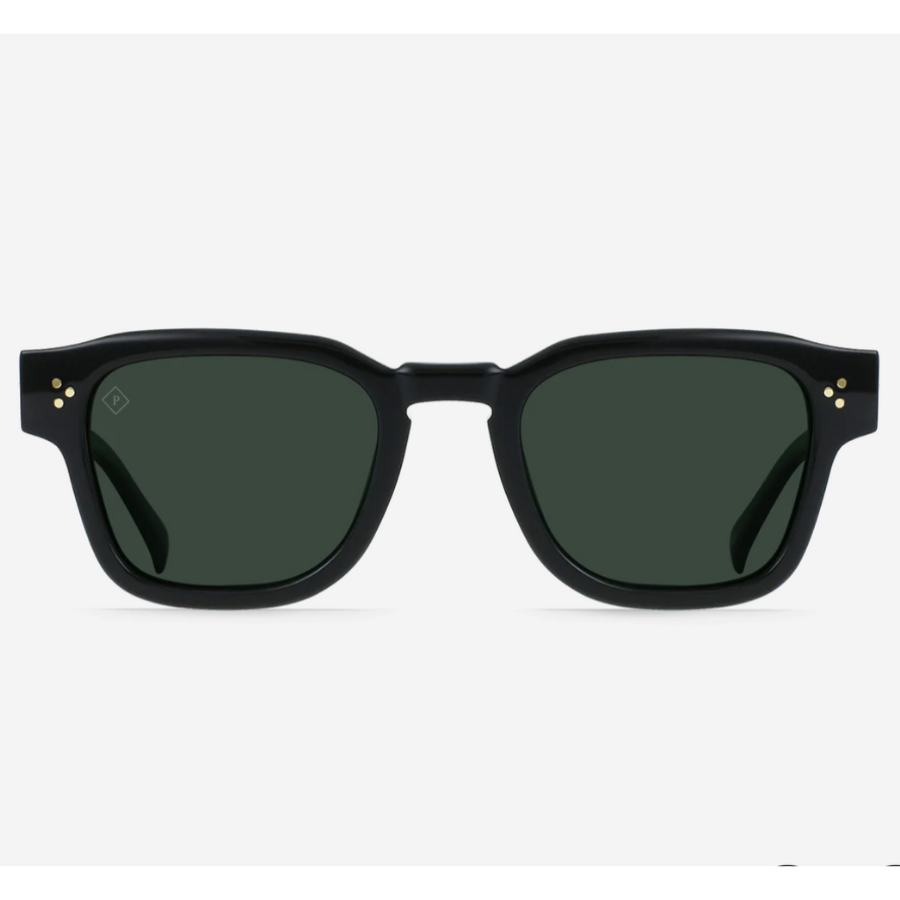 Rece Crystal Black and Green Polarized Sunglasses