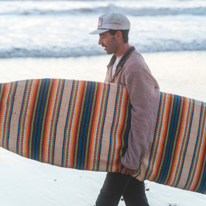 Multicolor surfboard bag