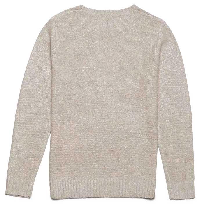 Cream Pullover Knit Sweater 