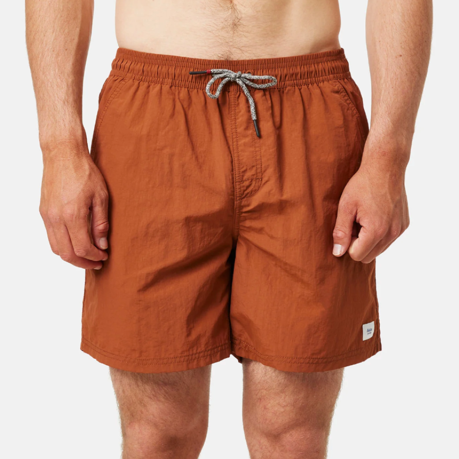 rust colored swim trunks for men 