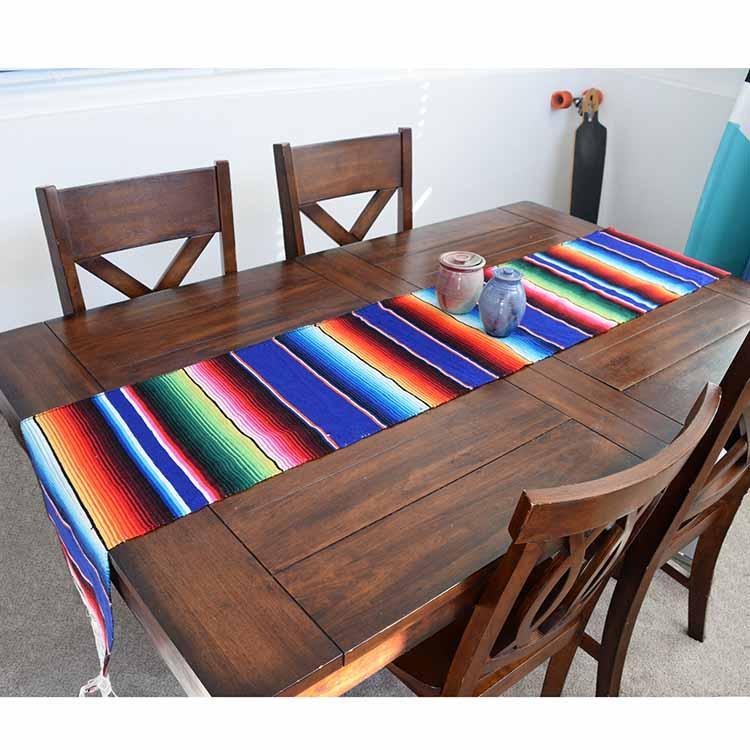 Serape Blue Table Runners West Path 