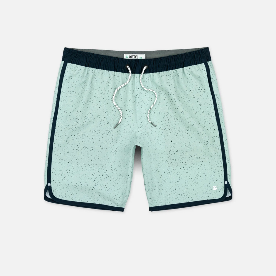 Seafoam Green board shorts for men by Jetty 