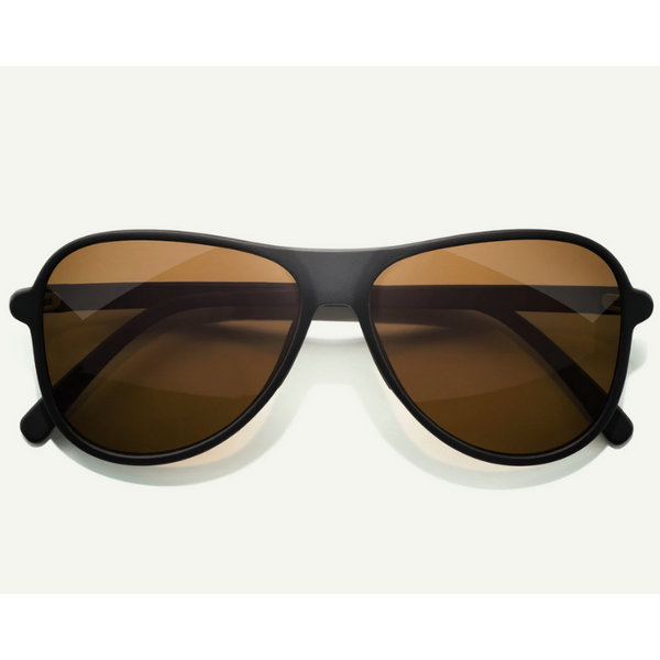 NEW SUNSKI women\'s foxtrot aviator sunglasses in black bronze Tortoise Amber Astra Polarized Sunglasses | Sunski main image 2