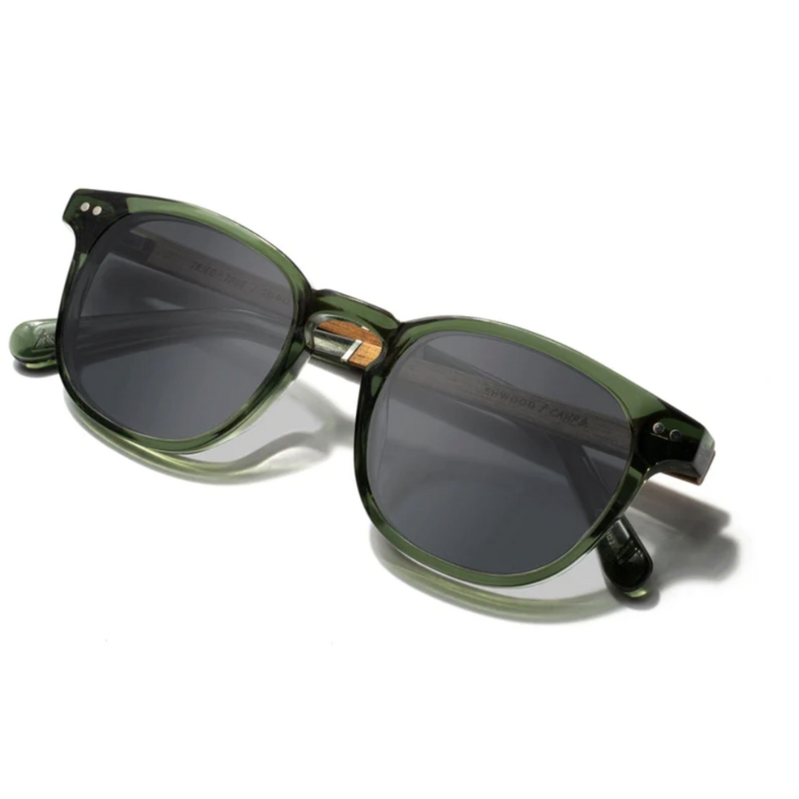 CAMP Sunglasses: Topo Fern/Walnut (HD+ Grey)