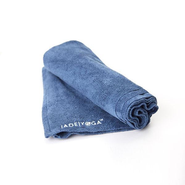 blue yoga mat towel