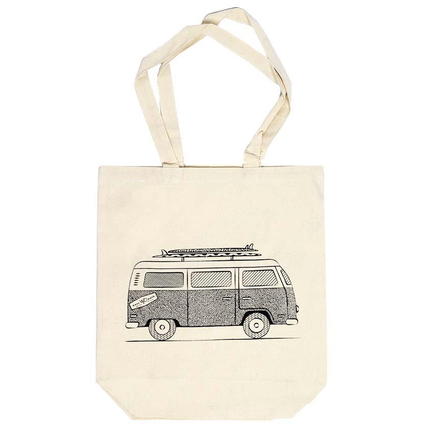 Organic Canvas Tote Bag - VW Bus Bags & Backpacks West Path 