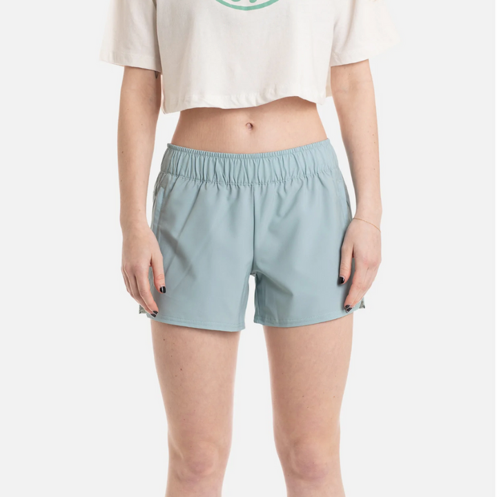 Women's session shorts in mist by Jetty 