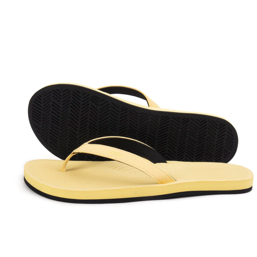 Women's Yellow Eco-friendly Flip Flops – West Path