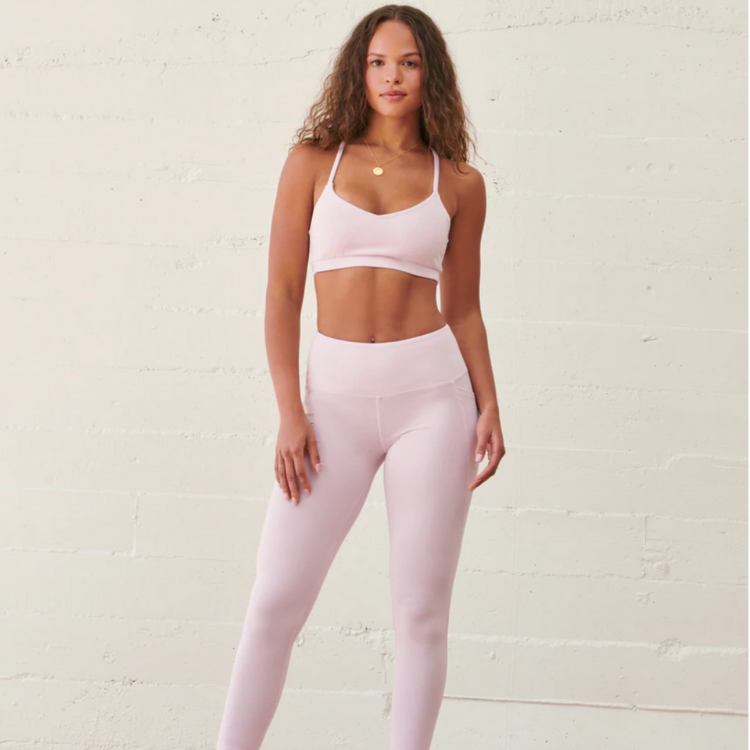 WVN's renew legging for women in light pink 